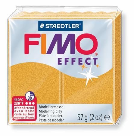 Modelovacia hmota, 57 g, polymérová, FIMO "Effect", kovovo zlatá 1