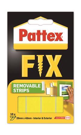 Lepiaci pásik, obojstranný, odstrániteľný, 20 x 40 mm, HENKEL "Pattex Fix" 1