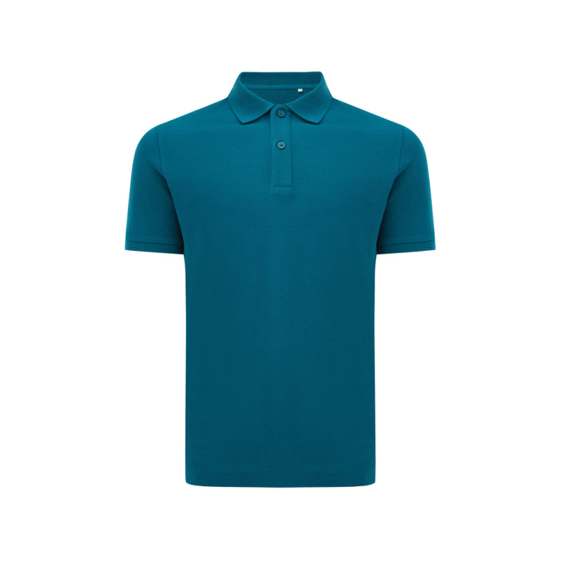 Polo tričko IQONIQ Yosemite z recykl. bavlny dark teal M