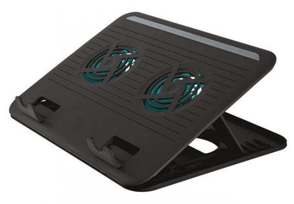 Stojan na notebook, s ventilátorom, USB, TRUST "Cyclone" 1