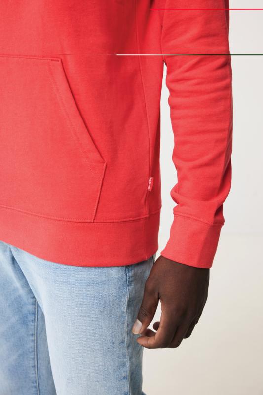 Mikina s kapucňou IQONIQ Jasper z recykl. bavlny luscious red L 17