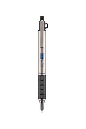 Guľôčkové pero, 0,24 mm, stláčací mechanizmus, nerezová oceľ, ZEBRA "X-701", modrá 1