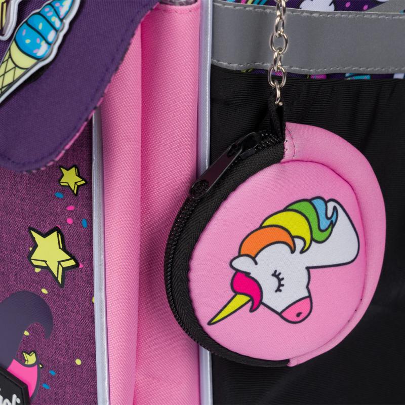 BAAGL SET 7 Zippy Unicorn: aktovka, penál, sáček, desky, box, zástěra, samolepky 10