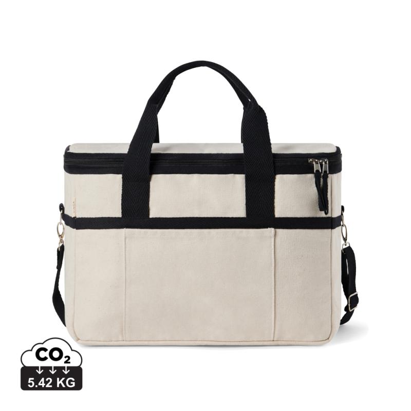 Chladiaci kôš VINGA Volonne z recykl. canvas AWARE™ off white