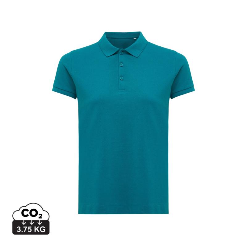 Dámske polo tričko IQONIQ Yosemite z recykl. bavlny verdigris XXL