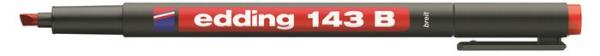 EDDING Permanentný popisovač "143b ohp", červený 1