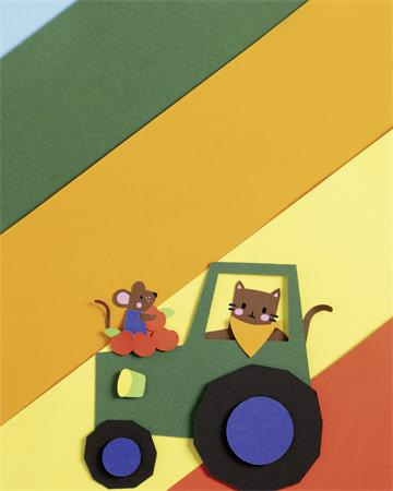 Dekoračný kartón, 2 stranný, A3, 300 g, 10 listov, FOLIA, „Basic”, rôzne farby 2