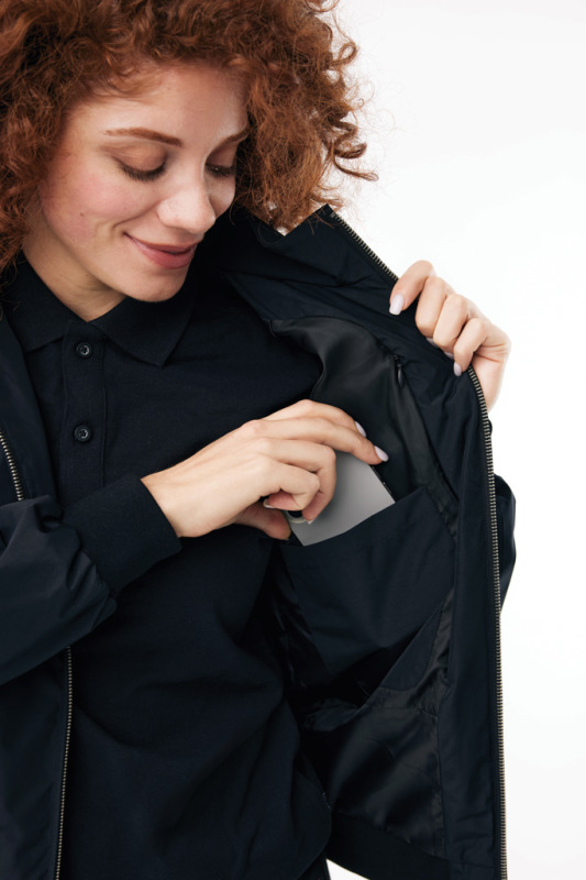 IQONIQ Odin mestská bunda z recyklovaného polyesteru čierna 5XL 14