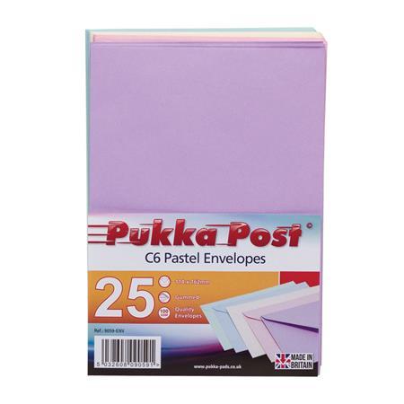 Obálka, C6, silikónová, PUKKA PAD "Pastel", mix farieb 1