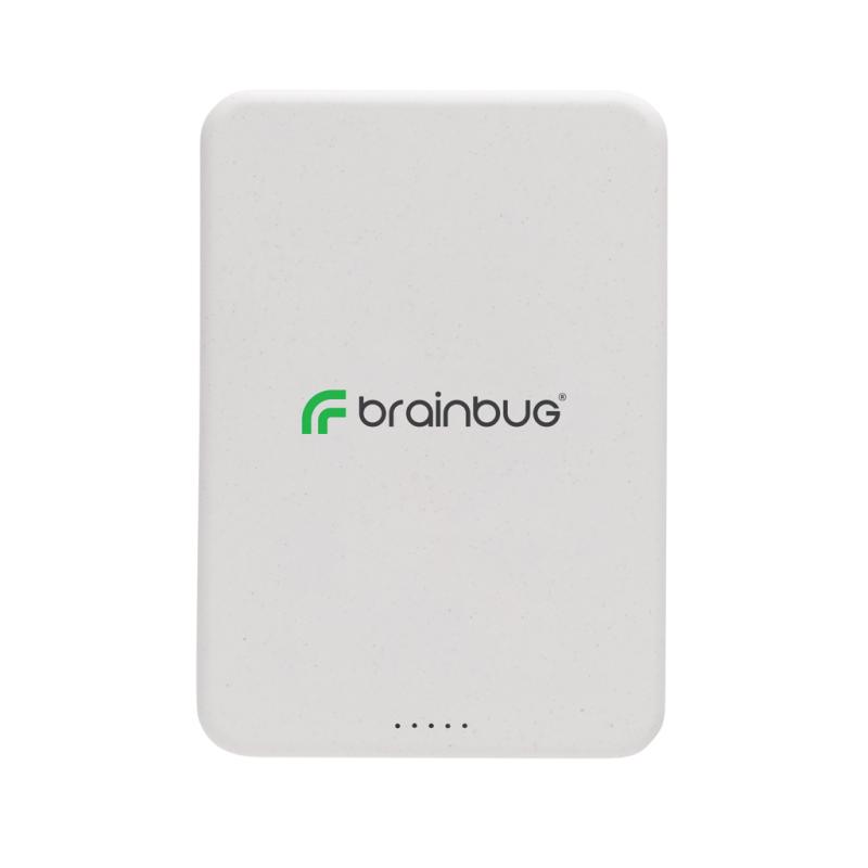 Magnetická powerbanka 5000mAh Magnetix z RCS recykl. plastu biela 7