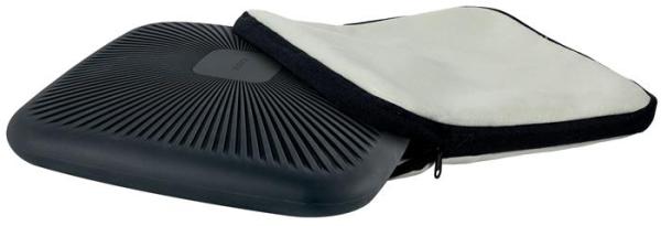 Podložka na sedenie, ergonomická, s látkovým poťahom, LEITZ "Ergo", svetlosivá 3