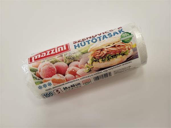 Vrecká na chladenie a desiatu, 100 ks, 30x40 cm, 5 l, MAZZINI, priehľadná 1