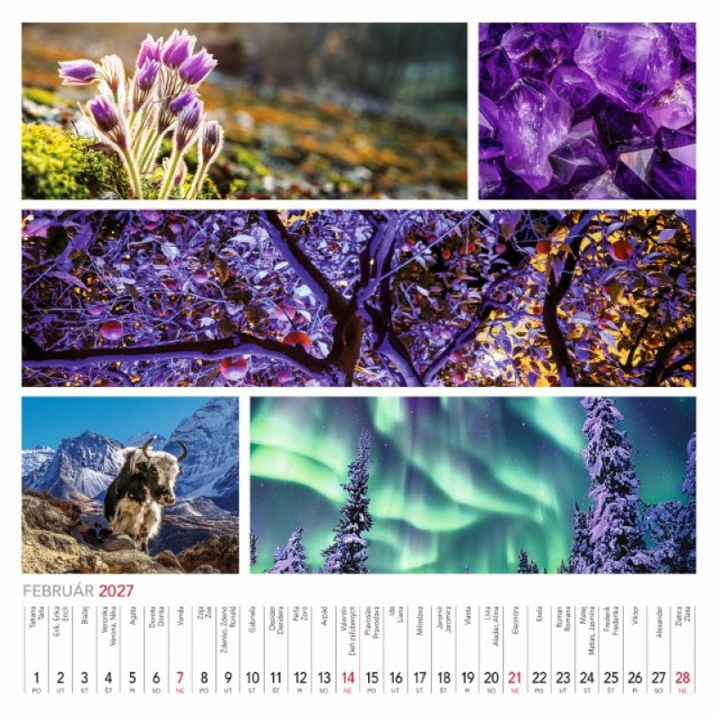 Nástenný kalendár Colours of nature 2027 3