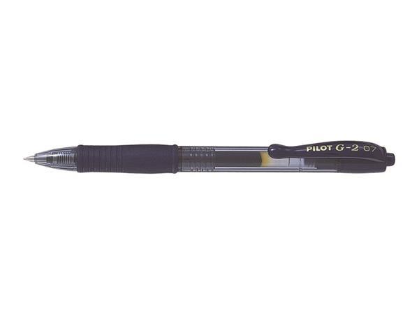 Gélové pero, 0,32 mm, stláčací mechanizmus, PILOT "G-2", atramentovo modré 1