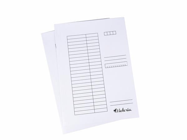 Doska s chlopňami, kartón, A4, VICTORIA, biela
