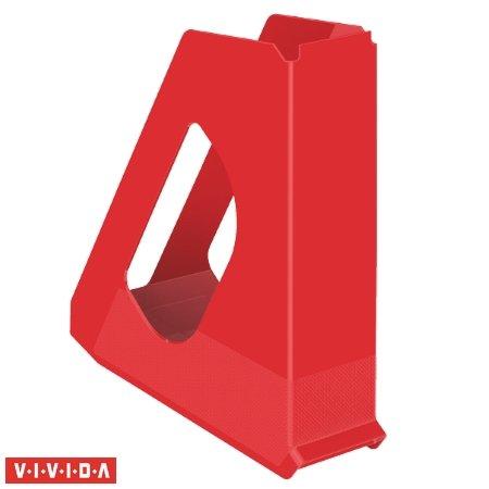 Zakladač, plastový, 68 mm, ESSELTE "Europost", Vivida červený 1