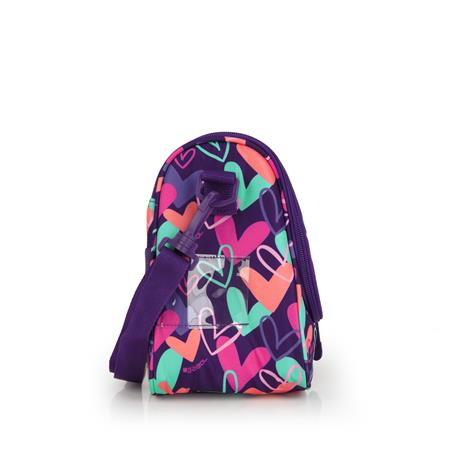 Taška na desiatu, GABOL "Kokoro", fialová, so srdiečkami 3
