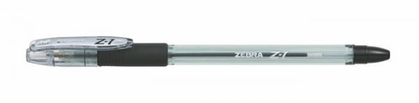 Guľôčkové pero, 0,24 mm, s vrchnákom, ZEBRA "Z-1", čierna 1