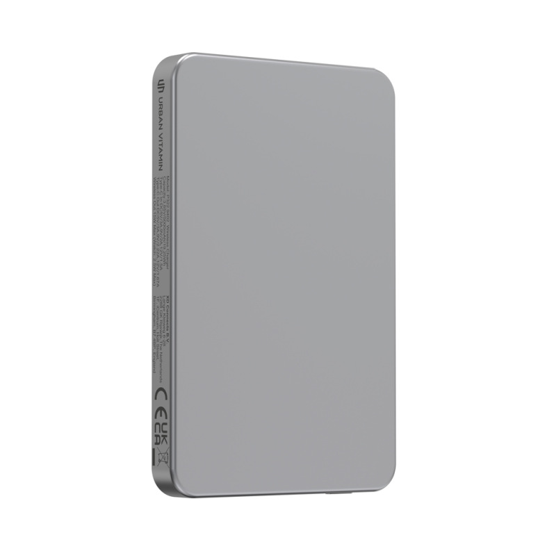Urban Vitamin Marin 5000 mAh magnet. 15 W bezd. powerbanka strieborná 5