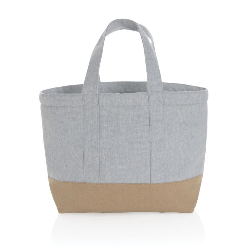 Nefarbená chladiaca taška Impact z 285g recykl. canvas AWARE sivá 3