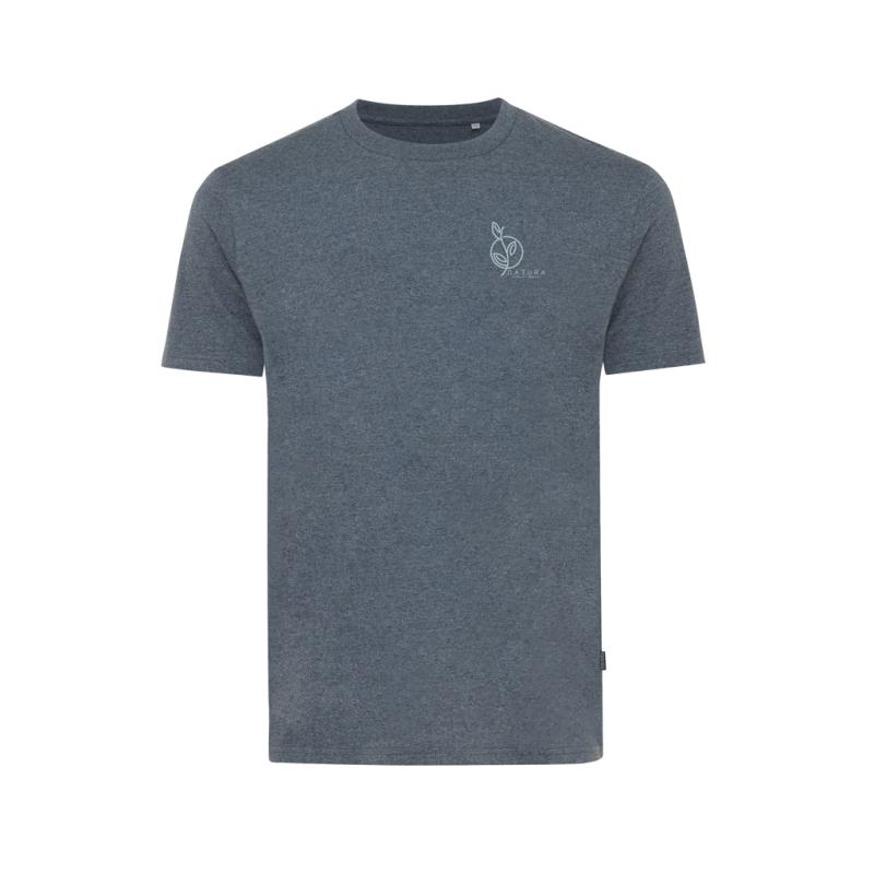 Nefarbené tričko IQONIQ Manuel z recykl. bavlny heather navy XXL 6