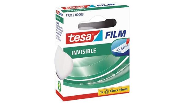 Lepiaca páska, popisovateľná, 19 mm x 33 m, TESA "Tesafilm", priehľadná 1
