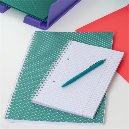 Špirálový zošit, A5, štvorčekový, 80 listov, ESSELTE  "Colour`Breeze", levanduľa 6