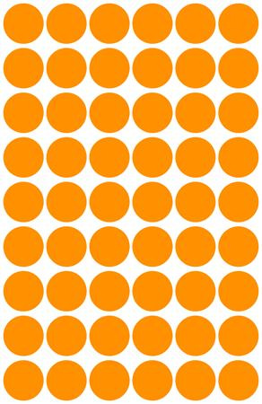 Etikety, okrúhle, priemer: 12 mm, AVERY ZWECKFORM, neónovo oranžové, 270 etikiet/bal 4