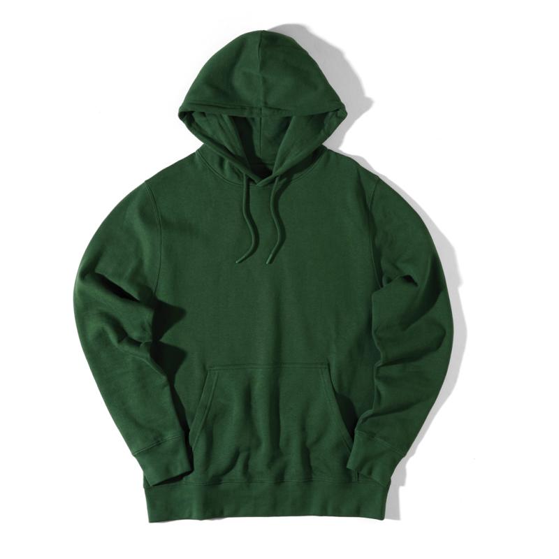 Ľahká mikina s kapucňou IQONIQ Rila z recykl. bavlny forest green XXL 3
