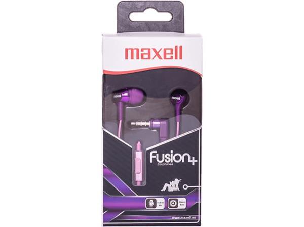 Slúchadlá, s mikrofónom, MAXELL "Fusion+", fialová-ružová 2
