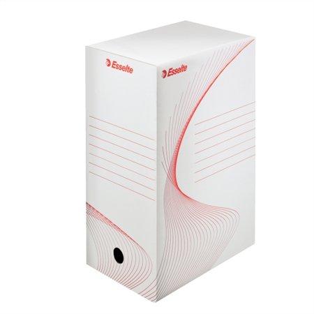 Archívny box, A4, 150 mm, kartón, ESSELTE "Boxy", biely 1