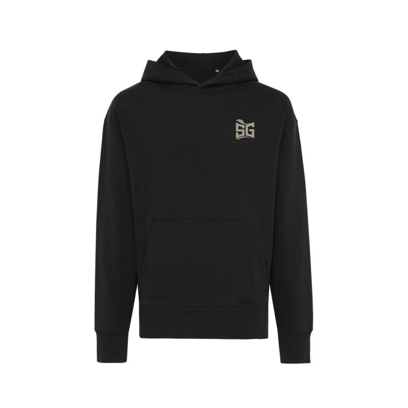 Mikina s kapucňou IQONIQ Yoho relaxed fit z recykl. bavlny čierna XL 3