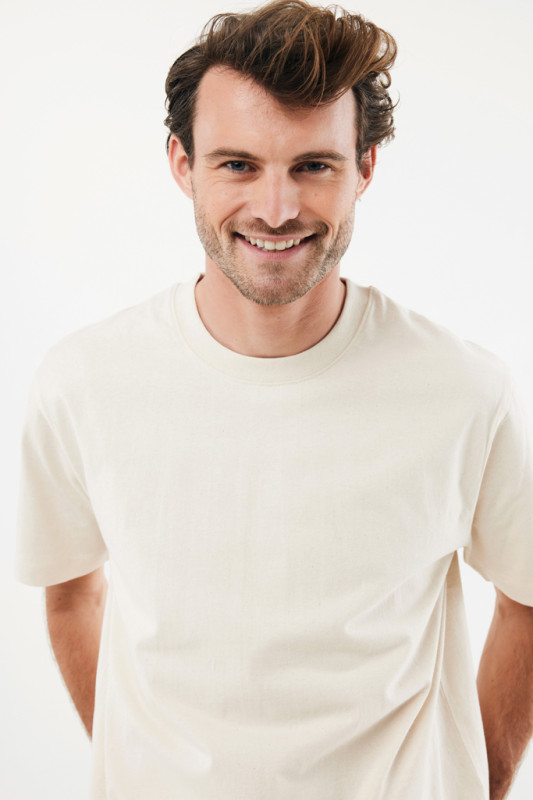 IQONIQ Nikko tričko z hrubej recyklovanej bavlny natural raw XXS 8