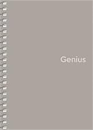 Špirálový zošit, štvorčekový, A6, 80 listov, PP obal, SHKOLYARYK "Genius", mix