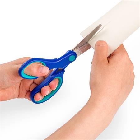 Nožnice, školské, 14 cm, pre ľavákov, STAEDTLER "Noris Club", modré 4
