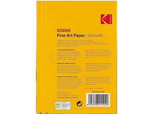 Fotopapier, pre atramentovú tlač, A4, 230 g, matný, KODAK "Fine Art" 2