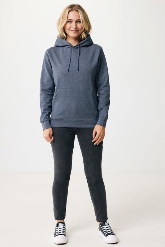 Nefarbená mikina s kapucňou IQONIQ Torres z recykl. bavlny heather navy S 8