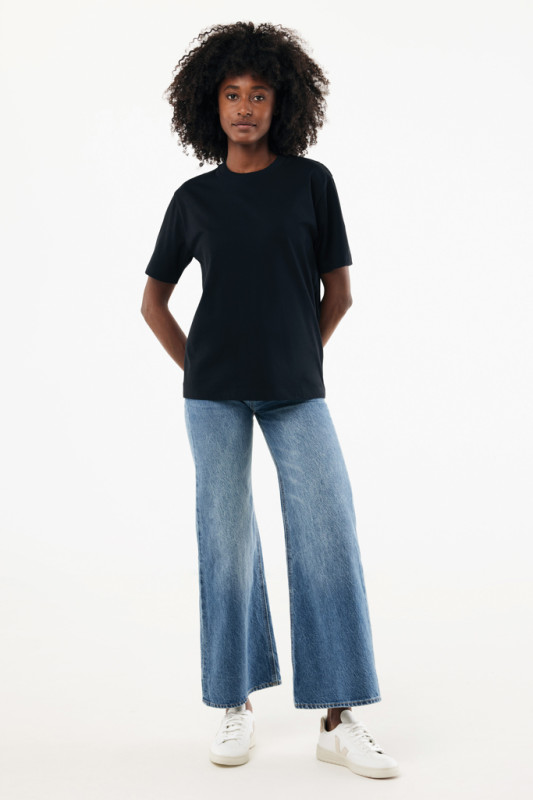 IQONIQ Nikko tričko z hrubej recyklovanej bavlny čierna 4XL 5