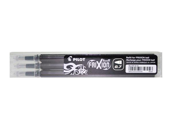 Náplň do rollerov, 0,35 mm, odstrániteľná, PILOT "Frixion Ball/Clicker" 07, čierna 1