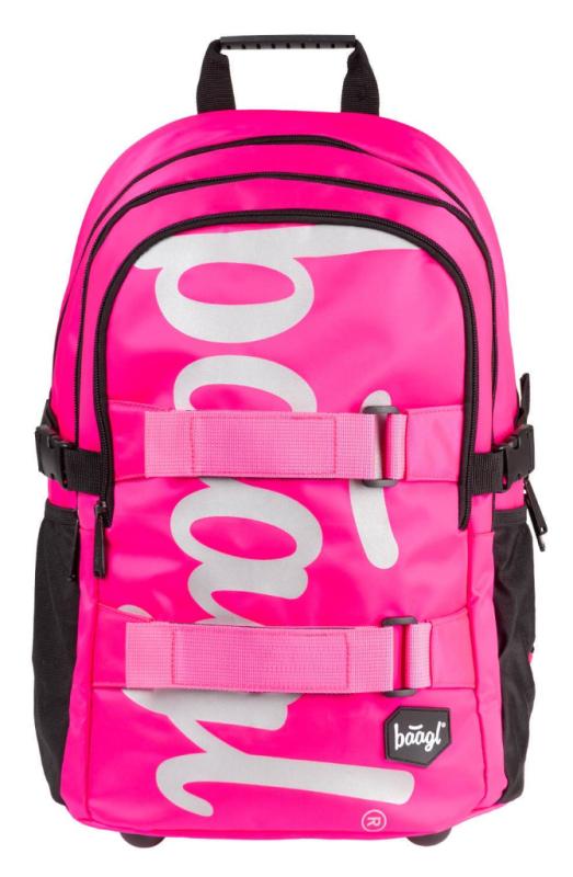 BAAGL Školský batoh skate Pink