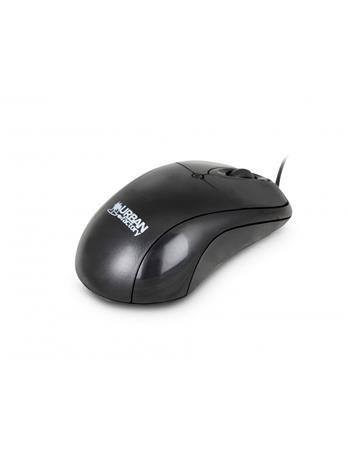 Myš, drôtová, optická, stredná veľkosť, USB, URBAN FACTORY "Big Crazy", čierna 4