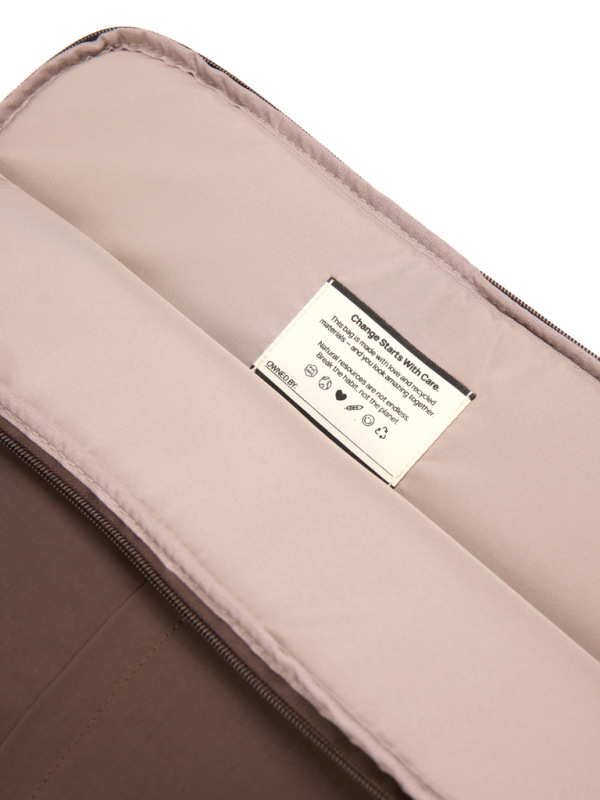 KENTO URBAN RCS rec. nylonový 15,6-palcový obal na laptop hnedá 4