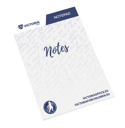 Poznámkový zošit, A4, 5x50 listov, linajkový, VICTORIA OFFICE, biely 1