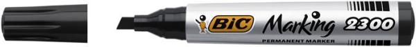 Permanentný popisovač, 3,7-5,5 mm, zrezaný hrot, BIC "ECO 2300", čierna 2