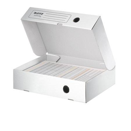 Archívny box, A4, 80 mm, otváranie smerom nahor, LEITZ "Infinity", biely 1