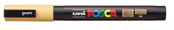 Dekoračný popisovač, 0,9-1,3 mm, UNI "Posca PC-3M", broskyňová