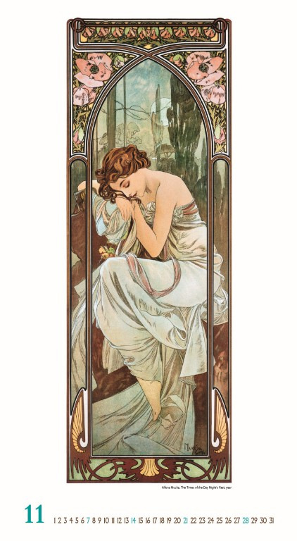 Nástenný kalendár Alfons Mucha 2027 12