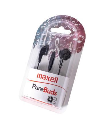 Slúchadlá, s mikrofónom, MAXELL "PureBuds", čierna 3