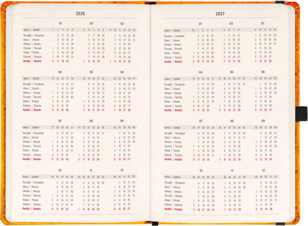 NOTIQUE Planbook diár/notes Harry Potter – Rokfort 2026, 13 x 21 cm 2