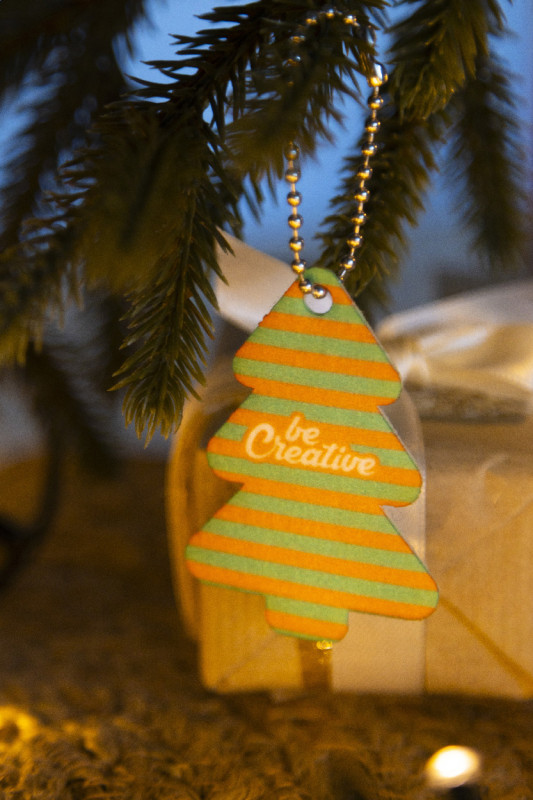 CreaFelt Key Xmas vlastný vianočný prívesok na kľúče, vianočný stromček 5